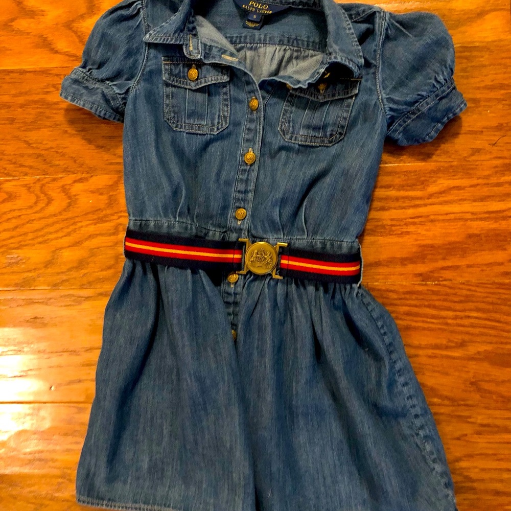 Belted Denim dress by Polo Ralph Lauren.